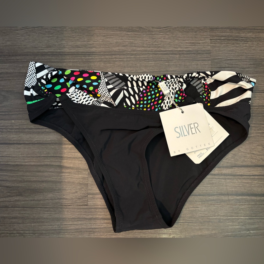 Silver by Gottex Black Bikini Bottom